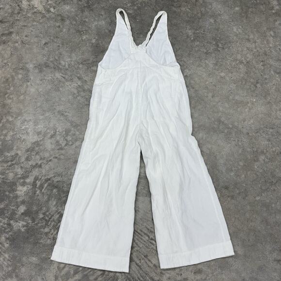 Free People On The Run Jumper Jumpsuit White Womens XS Boho Beach Bridal Flaws - Picture 7 of 12